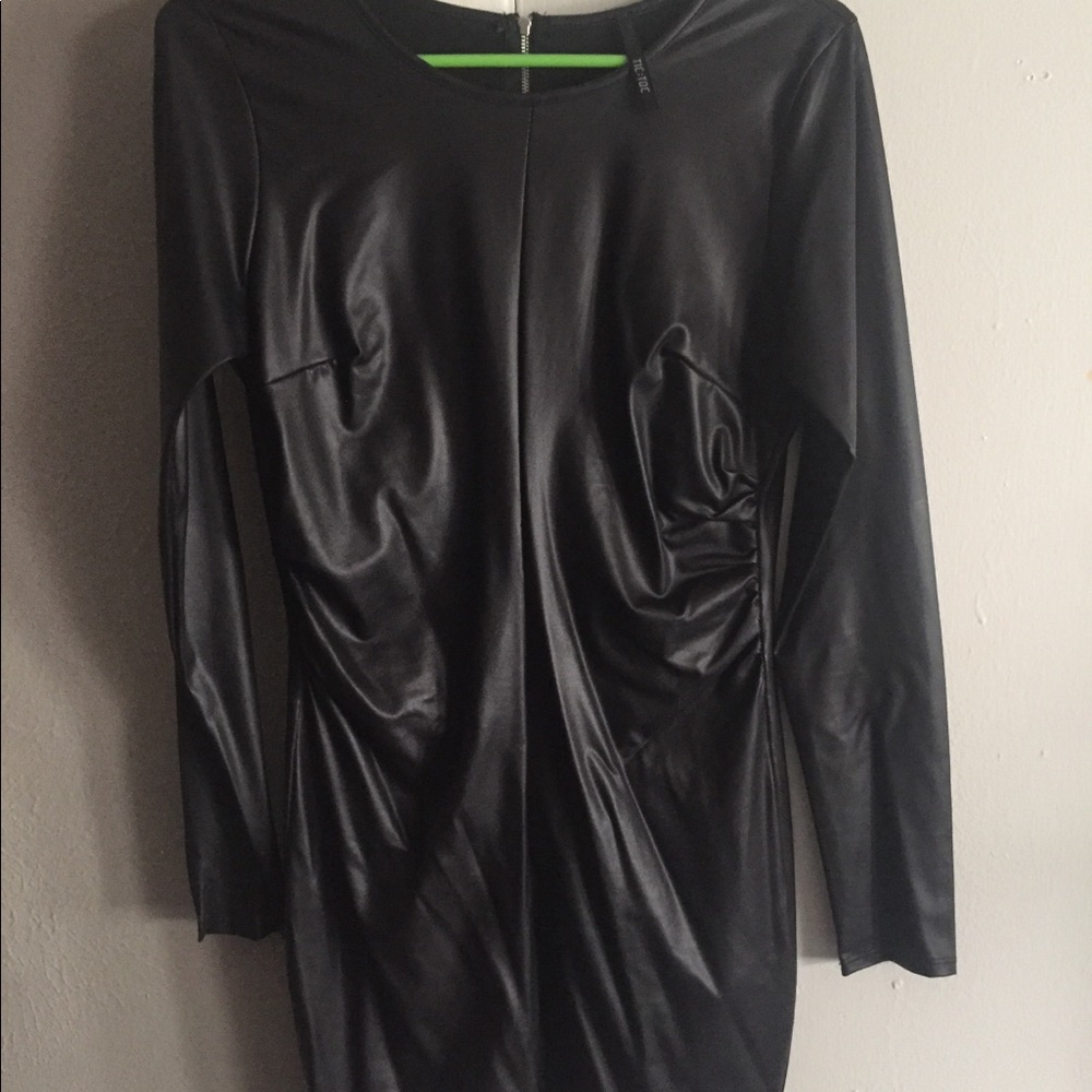 LG Black Faux leather dress